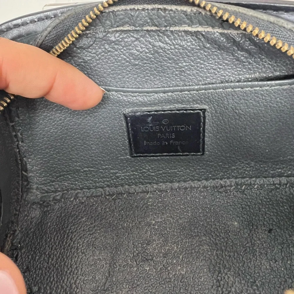 Louis Vuitton Black Epi Leather Cosmetic Pouch